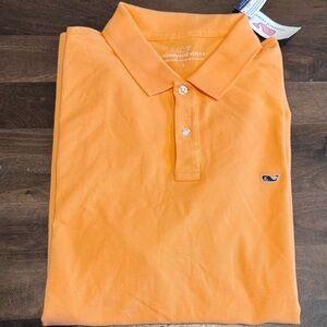 Vineyard Vines Pique Stretch Polo‎ Shirt, Melon, Size Large